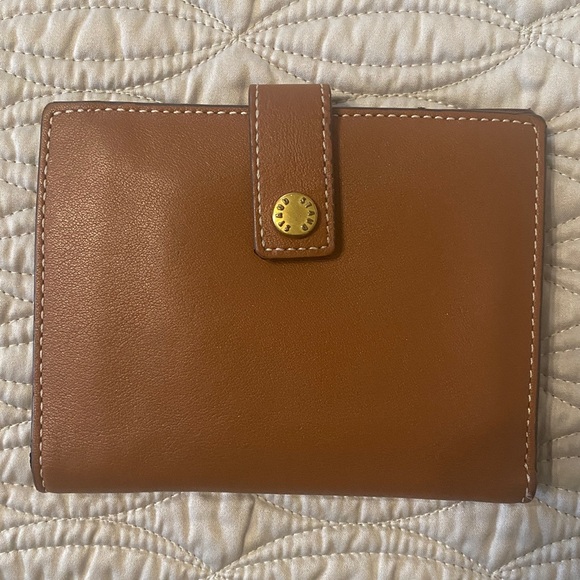 STAUD brown leather bifold wallet - Picture 2 of 15